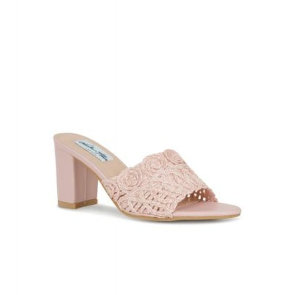 Collectif Lulu Hun Nancy Heel in Blush Pink - Picture 2 of 13